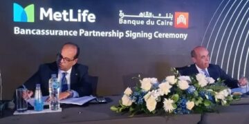 بعد توقيع اتفاقية للتعاون.. 250 فرعاً لبنك القاهرة  ستوزّع بوالص لـ Metlife  في تأمينات الحياة…