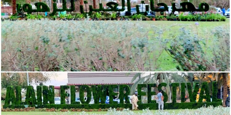 الشتاء القارس يسبق ببَرَدِهِ ربيع “العين” داخل مهرجان الزهور…