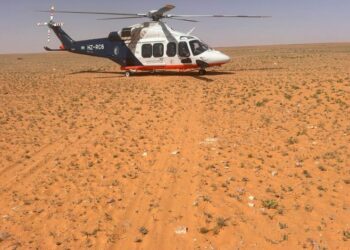 إنقاذ حياة ضحية حادث دهسبالإسعاف الجوي وبعشر دقائقفي منطقة سعودية صحراوية نائية…