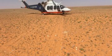 إنقاذ حياة ضحية حادث دهسبالإسعاف الجوي وبعشر دقائقفي منطقة سعودية صحراوية نائية…