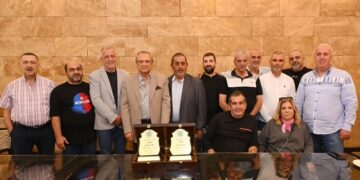 حبيب يكرّم مختارَين من الميناء انتُخبا في رابطة مخاتير طرابلس