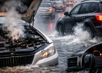 المغامرة والاستعراض» خلال الأمطارتُغرق جيوب السائقين قبل المركبات