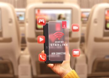 نظام «ستارلينك»على متن طائرة «إيرباص A380»التابعة لطيران الإمارات...