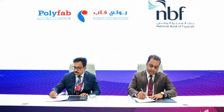 مذكرة تفاهم لدعمقطاع التصنيع والتوسّع الصناعيفي دولة الإماراتبين بنك الفجيرة الوطنيو بوليفاب للصناعات البلاستيكية...
