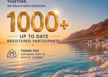 مؤتمر الـ GAif 35 يتحدى حرب المنطقةبوصول رقم المشتركين فيه الى 1000 شخصوالتوقعات وصول الرقم الى ألفَيْنمن 60 دولة الى العالم