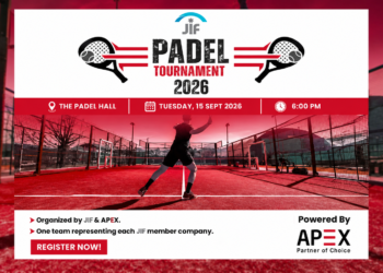 من مكاتب التأمينإلى ملاعب البادل:بطولة JIF 2026 تجمعالقطاع الأردني بدعم APEX...