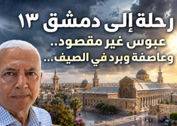 رحلة إلى دمشق ١٣عبوس غير مقصود..  وعاصفة وبرد في الصيف...