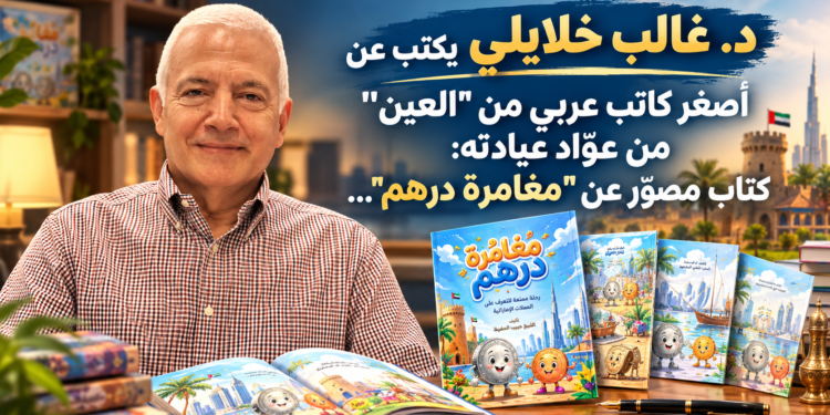د.غالب خلايلي يكتب عنأصغر كاتب عربي من "العين"من عوّاد عيادته:كتاب مصوّرعن "مغامرة درهم...