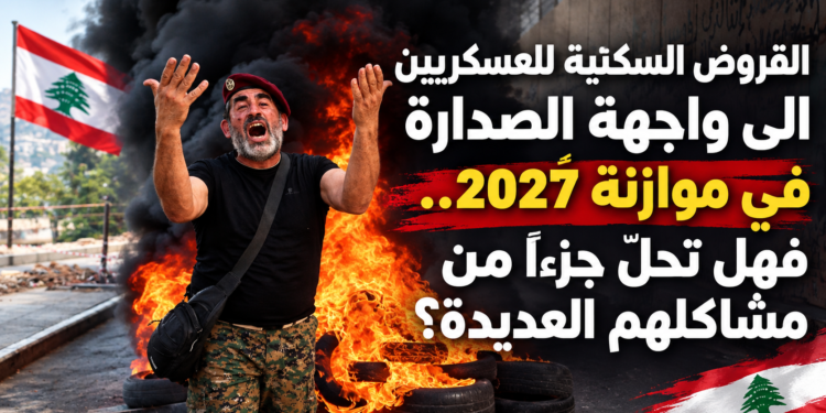 القروض السكنية للعسكريينالى واجهة الصدارةفي موازنة 2027...