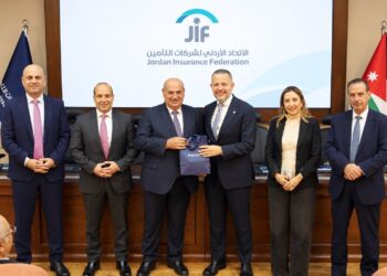 أسرة الاتحاد الأردني لشركات التأمين تحتفلبمناسبة تسلم المهندس ماجد سميراترئاسة مجلس الاتحاد العام العربي للتأمينونجاح مؤتمر GAIF35...